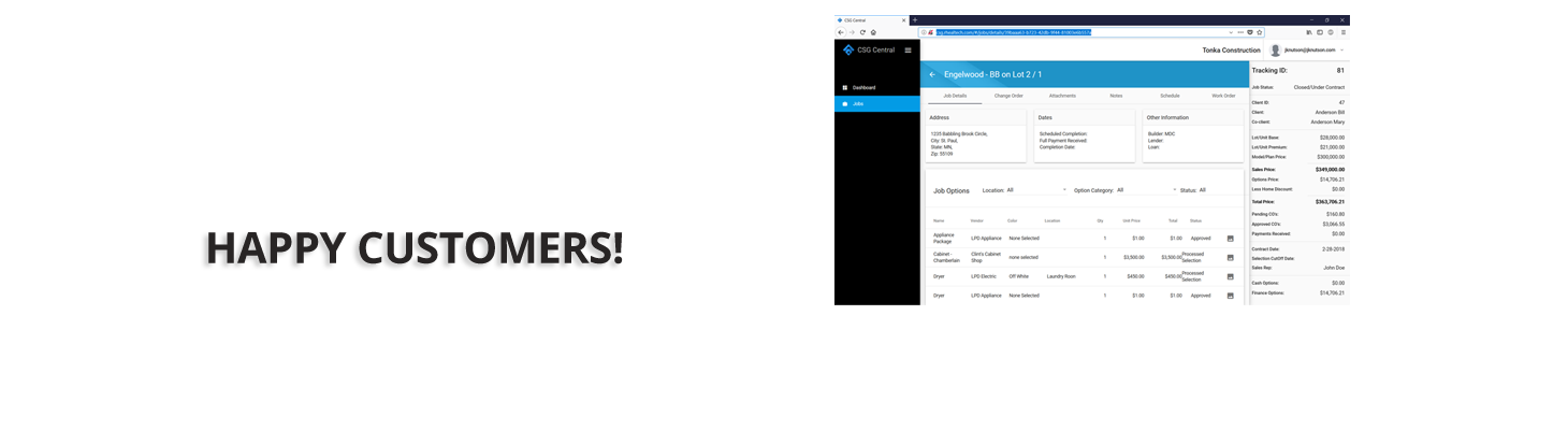 Csg Central Builder Web Portal Contractors Software Group